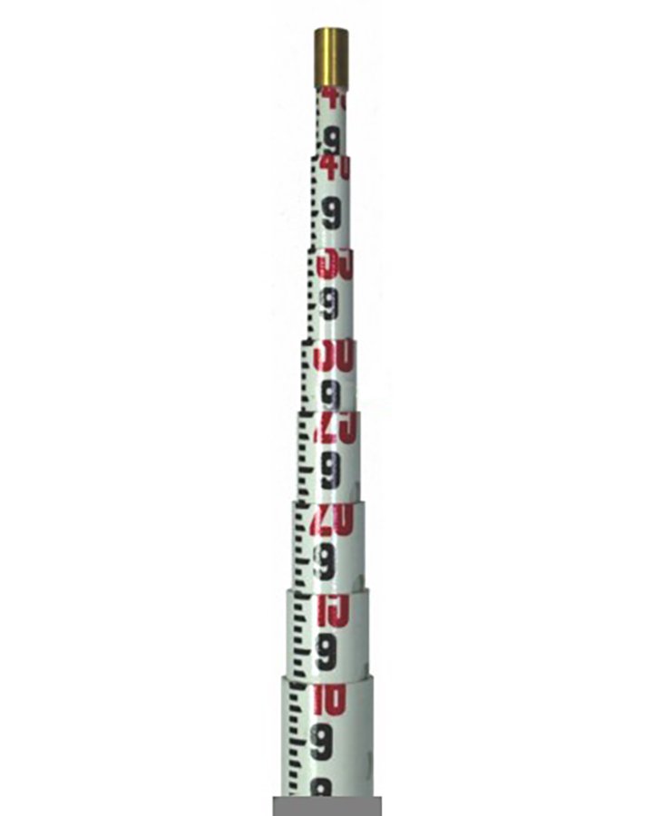 Crain / SECO Professional Series (LR-PRO) 25 ft Leveling Rod — 10ths Grad