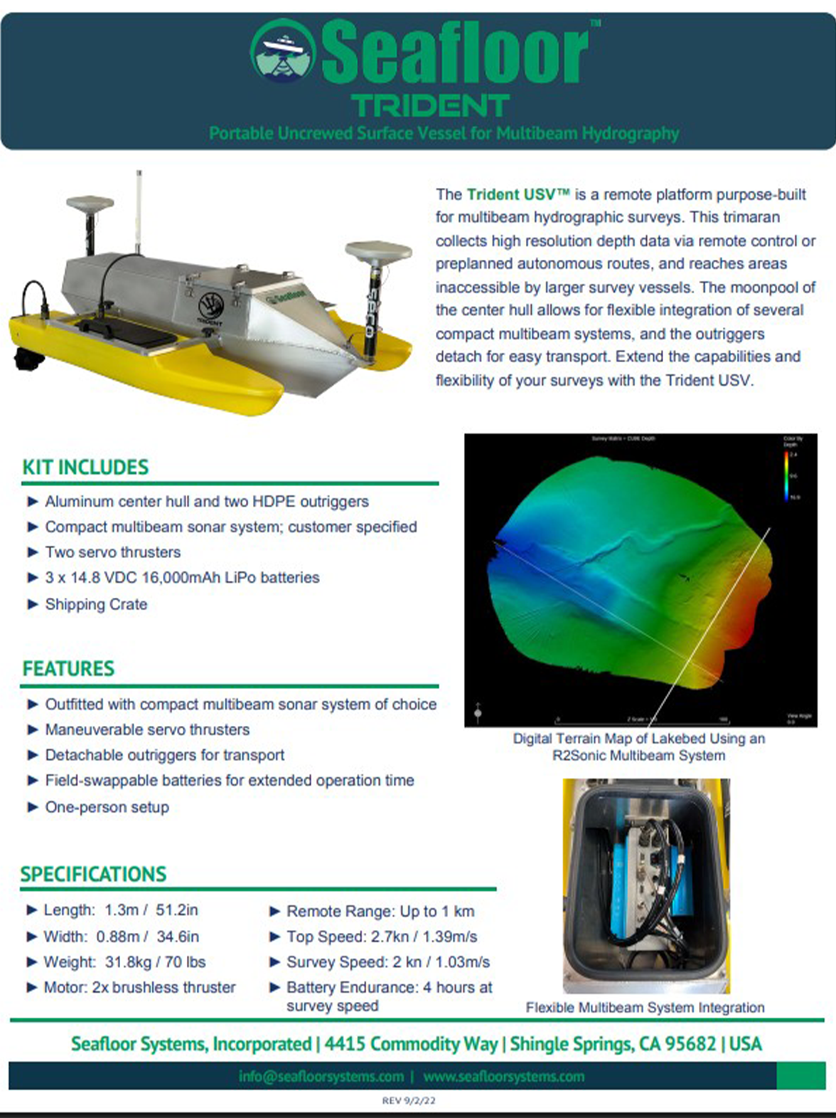 Trident USV™ for hydrographic Surveying