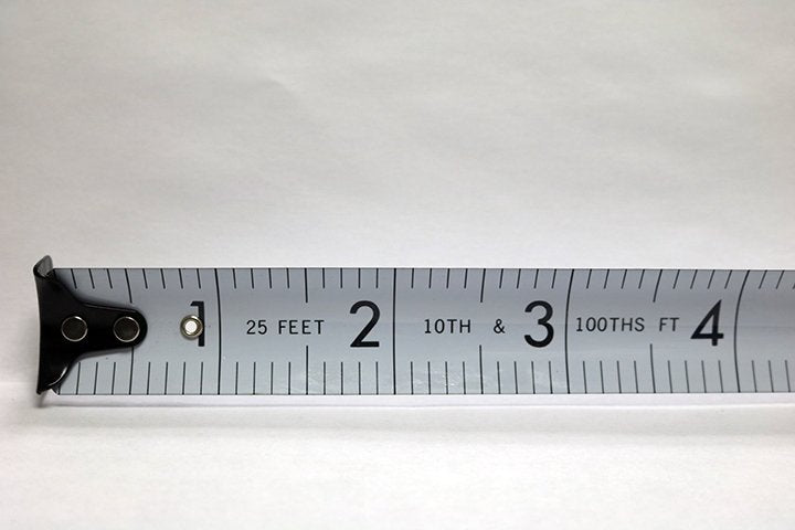 SECO Heavy-Duty Surveyors and Engineers Tape - 25ft in 10ths
