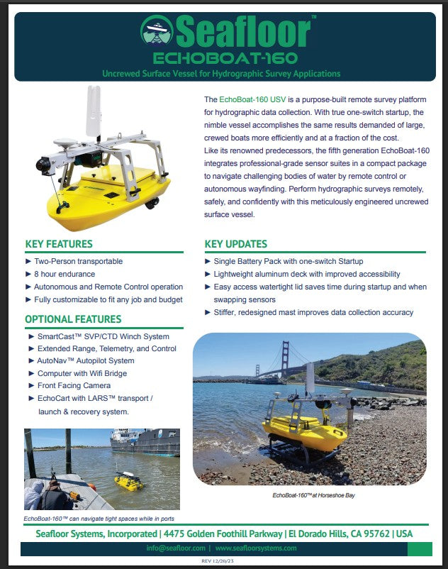EchoBoat™-160 USV remote Survey Platform