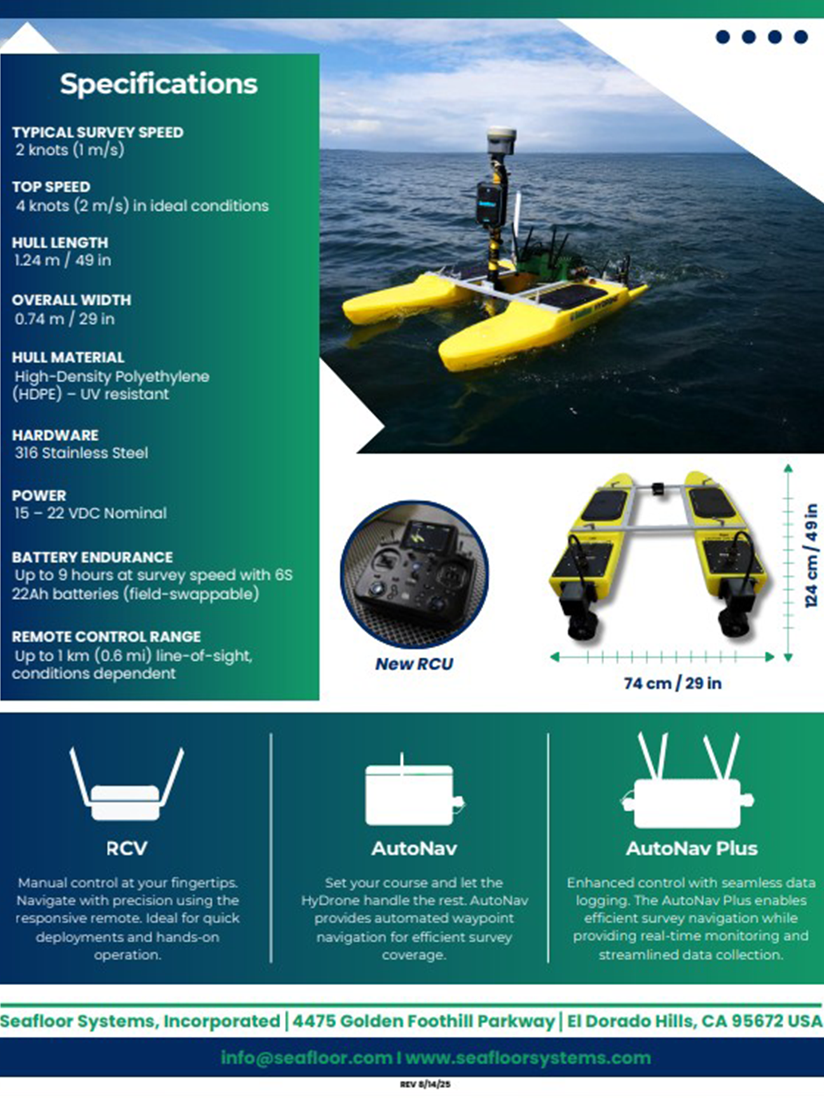 HyDrone™ - 4.5 Generation Portable Catamaran for Professional Hydrographic Surveys
