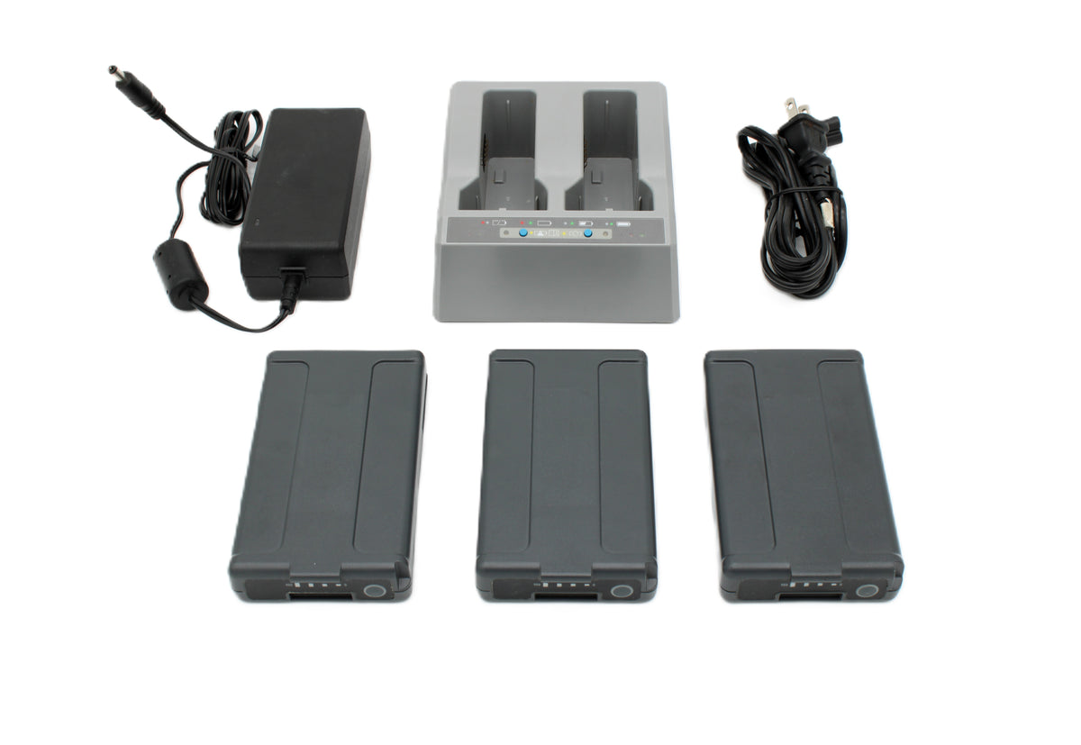 Trimble Dual Charger w/ 3x batteries