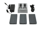 Trimble Dual Charger w/ 3x batteries