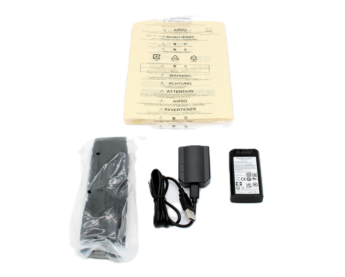 Nikon N 2" Reflectorless Total Station Battery and Charger USB-C