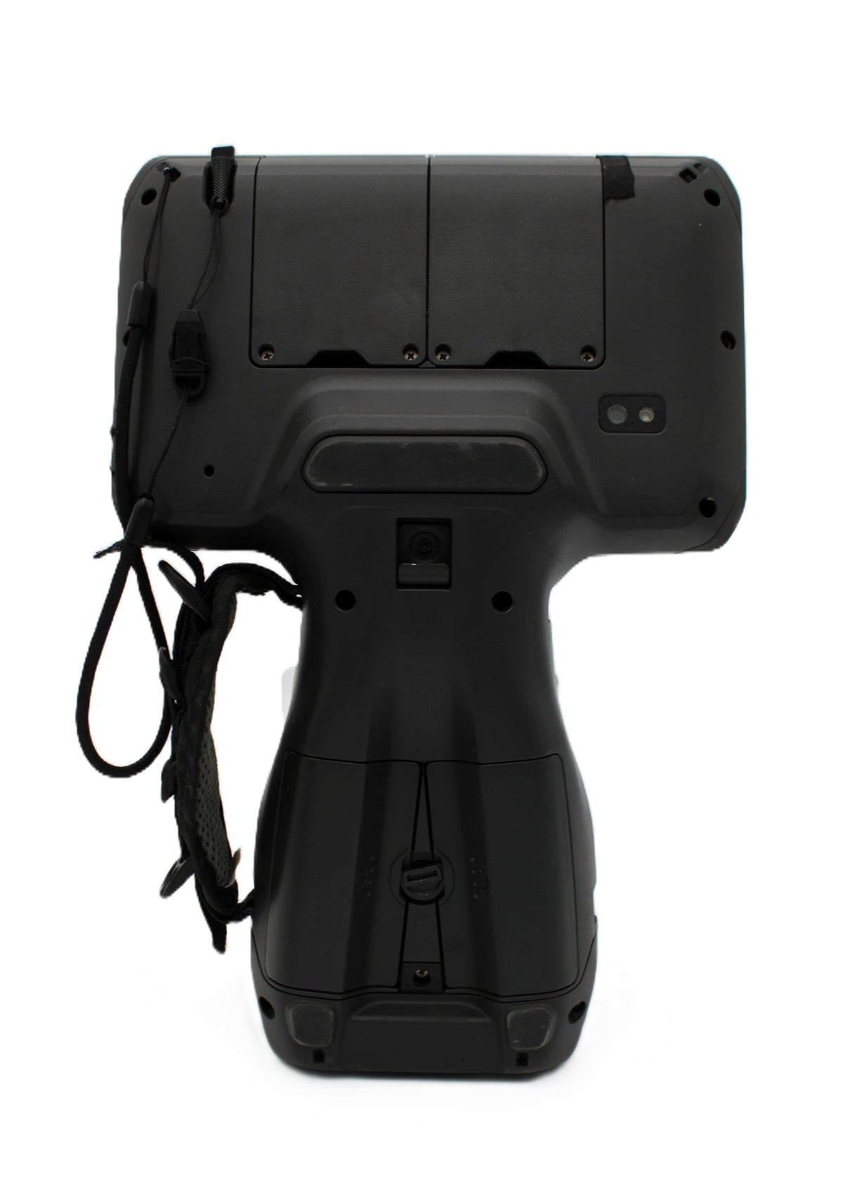 Trimble TSC7 V2 data collector – rear view showing battery compartment and hand strap