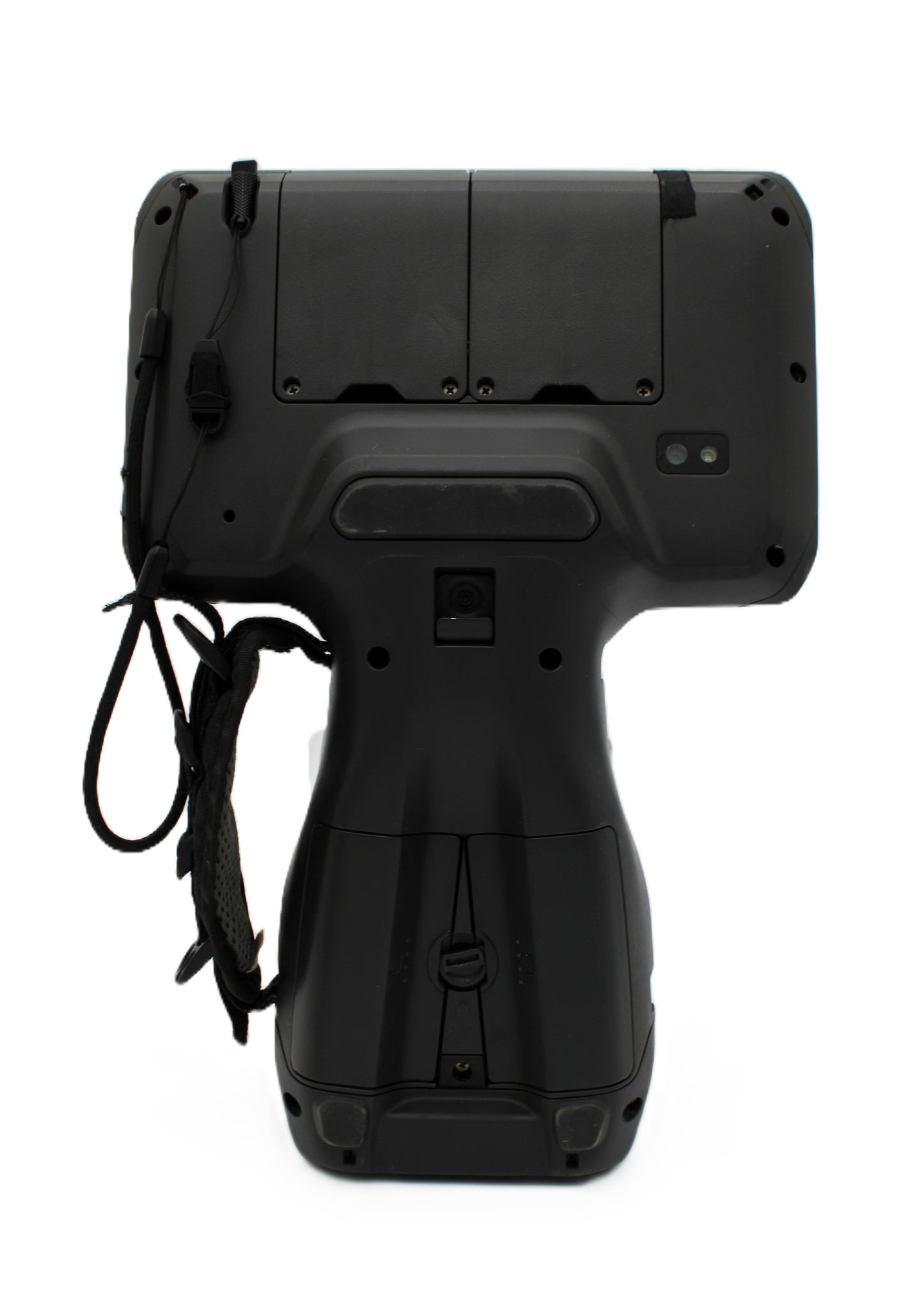 Trimble TSC7 V2 data collector – rear view showing battery compartment and hand strap