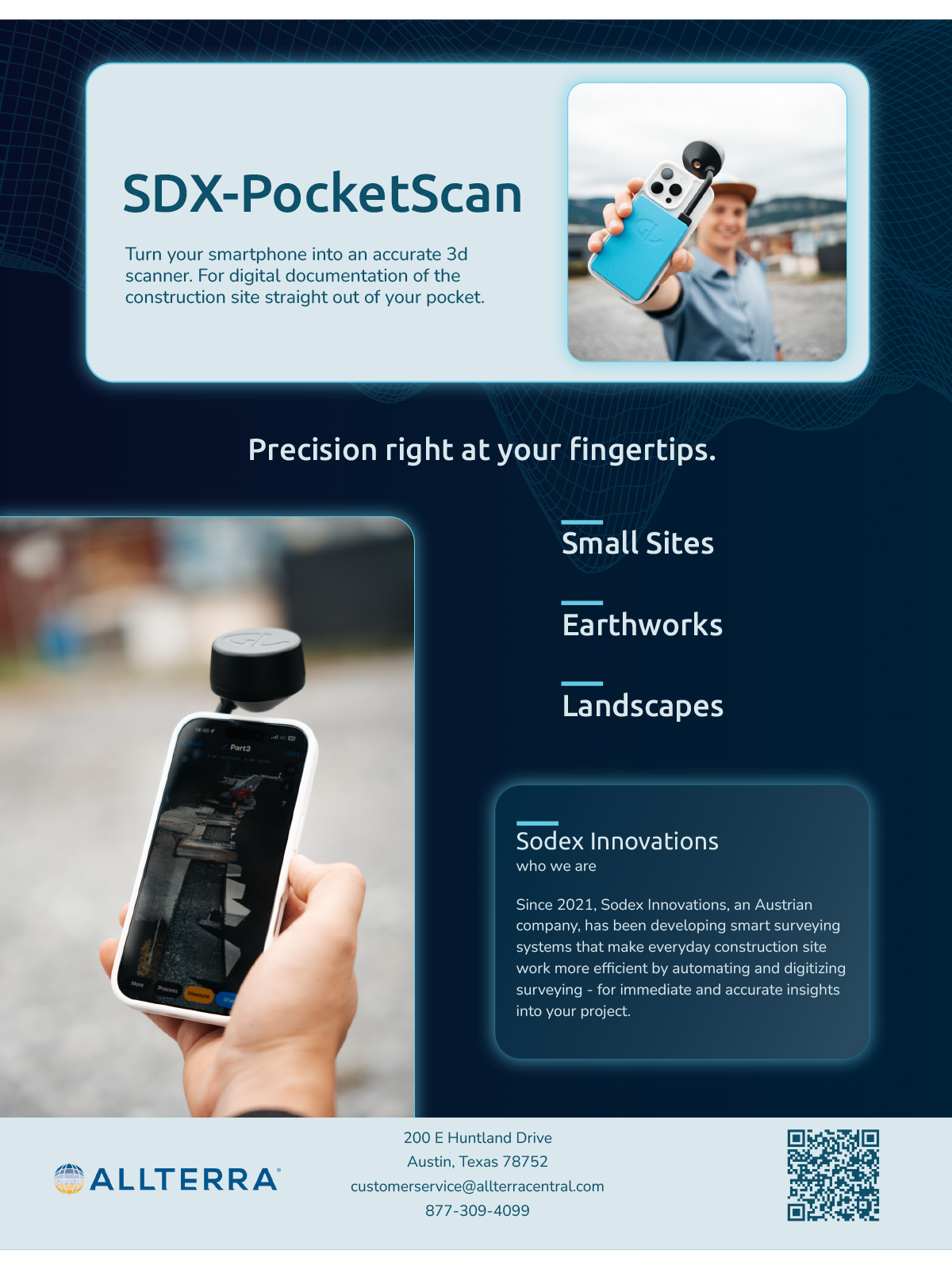 Sodex SDX-PocketScan: Handheld Scan Surveying for iPhone Pro