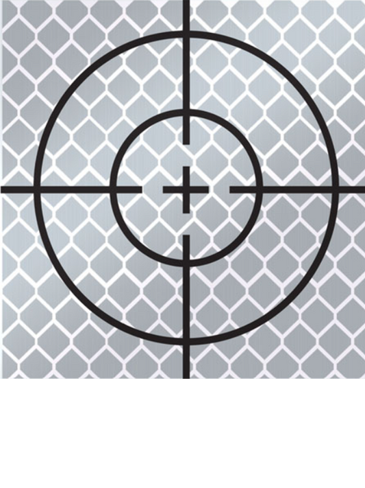10 Pack of SitePro 60mm Reflective Targets