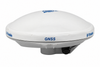 Used Trimble Zephyr Model 2 Rover GNSS antenna, front and side view showing housing and connector cap