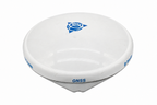 Used Trimble Zephyr Model 3 Rover GNSS antenna, top view showing the white dome and blue Trimble logo.