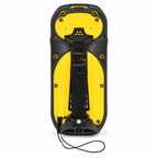 Rear view of used Trimble Geo 7X Centimeter handheld showing hand strap and housing