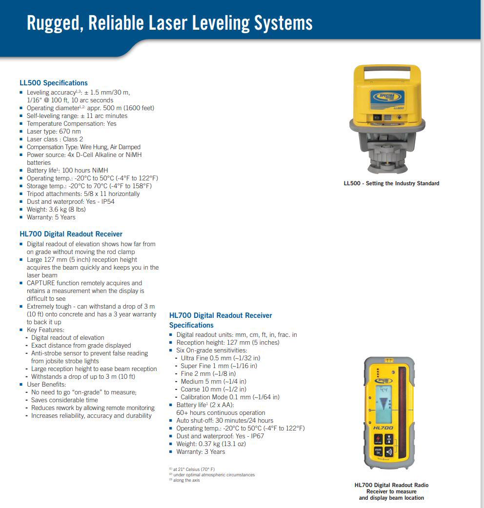 Trimble Laser Level