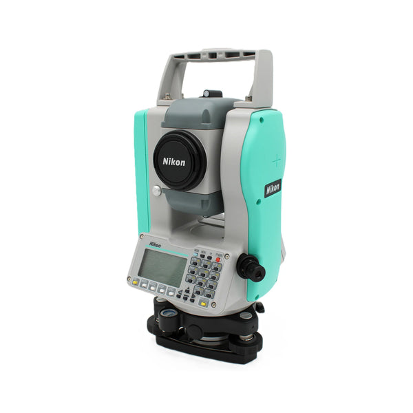 Refurbished Nikon N 2-second reflectorless total station, front three-quarter view