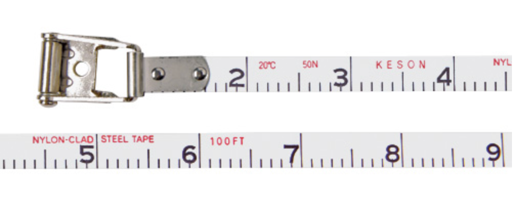 Keson NRS 100 ft Nylon-Reinforced Steel Blade, 3X High-Speed Rewind - 10ths