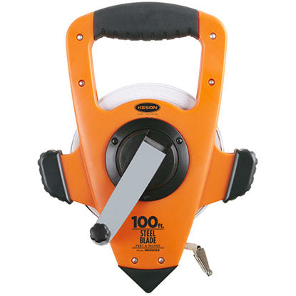 Keson NRS 100 ft Nylon-Reinforced Steel Blade, 3X High-Speed Rewind - 10ths