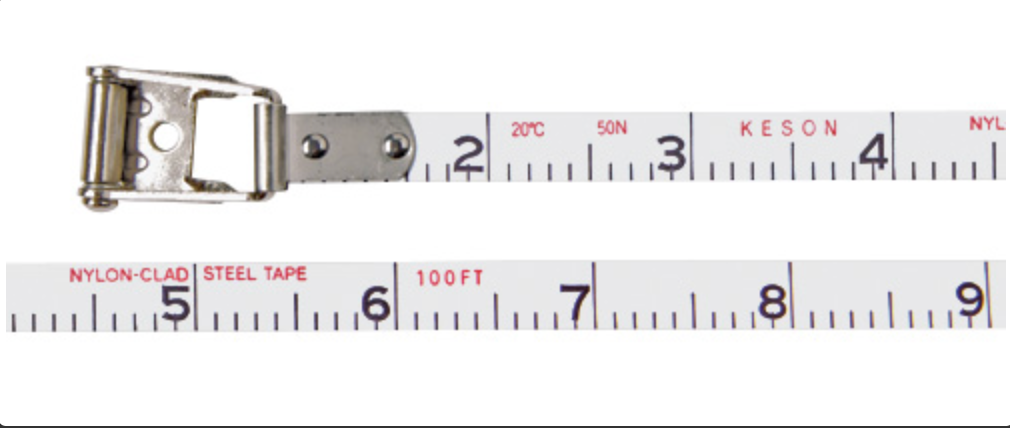 Keson NRS 300 ft Nylon-Reinforced Steel Blade, 3X High-Speed Rewind - 10ths