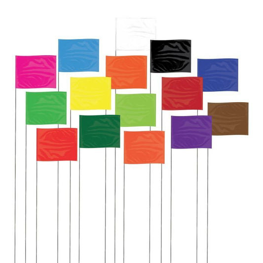Presco Wire Marking Flags 2"x3"x21" (price per bundle)
