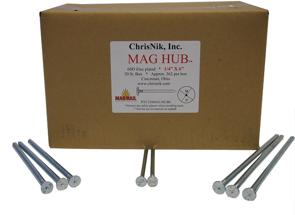Mag Hub 1/4" x 6" 30lb Box