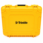 Yellow Trimble rugged transport case with black handle