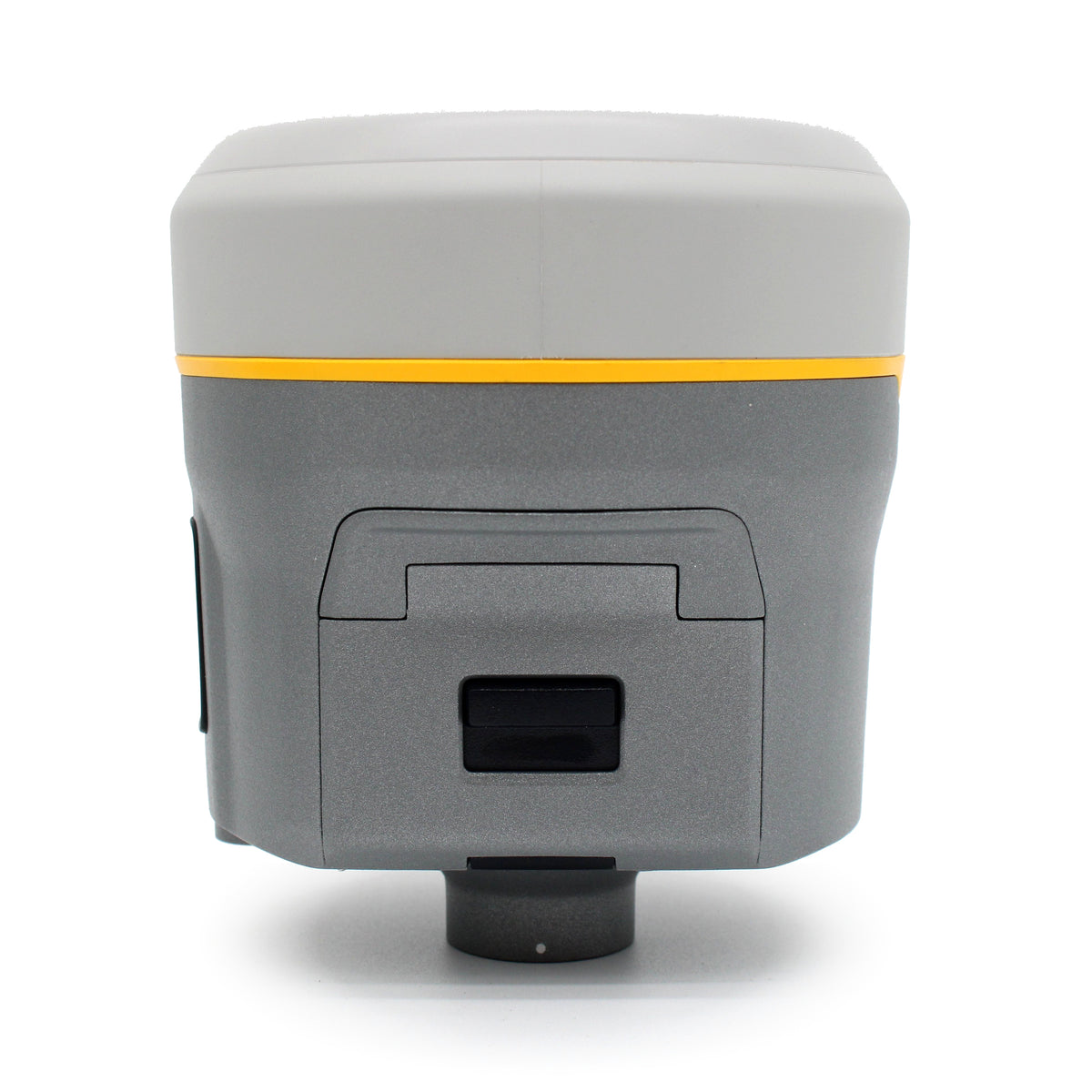 Refurbished Trimble R12i GNSS receiver, battery compartment side