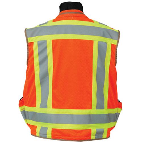 SECO 8265 Series Class 2 Safety Vest - 2XL - Fluorescent Orange