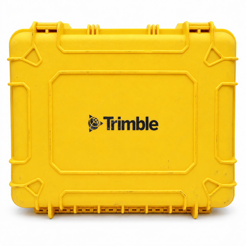 Used yellow Trimble transport case