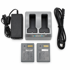 Used Trimble dual charger, two batteries, power supply and power cord