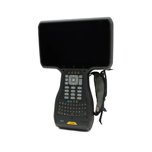 Used Trimble TSC7 V2 data collector, front view with touchscreen and keypad