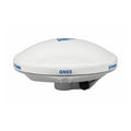Used Trimble Zephyr Model 2 Rover GNSS antenna, front and side view showing housing and connector cap
