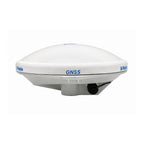 Used Trimble Zephyr Model 3 Rover GNSS antenna, side view showing the dome, branding and connector cap.