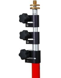 SECO 15.25 ft Twist-Lock Pole – Red and White