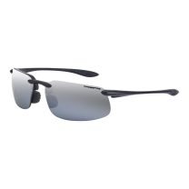 CrossFire ES4 Safety Glasses - Black Frame - Silver Polarized Mirror Lens