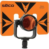 SECO 62 mm Premier Single Prism Assembly with 6 x 9 inch Target - Flo Orange with Black