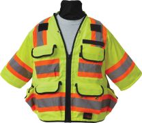 SECO 8365 Safety Utility Vest, ANSI/ISEA Class 3 – XXL (56-58) – Flo Yellow