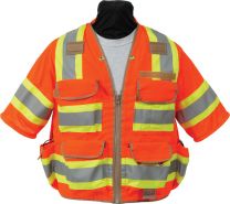 SECO 8365 Safety Utility Vest, ANSI/ISEA Class 3 – 3XL (60-62) – Flo Orange
