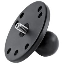 RAM Ball Adapter with Round Plate and 1/4"-20 Threaded Stud - B Size