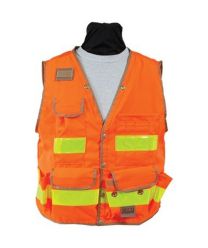 SECO 8069 Series Class 2 Safety Vest with Mesh Back - 2XL - Fluorescent Orange