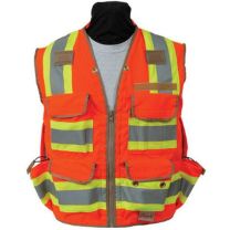 SECO 8265 Series ANSI/ISEA Class 2 Safety Vest - 3XL - Fluorescent Orange