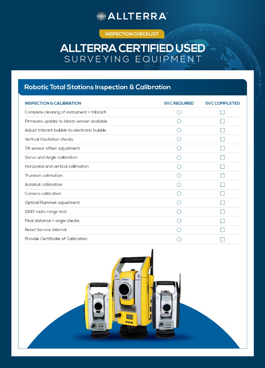 Certified Used Trimble Robotic Total Stations